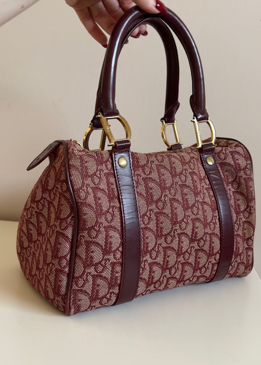 Christian Dior Trotter Boston bag