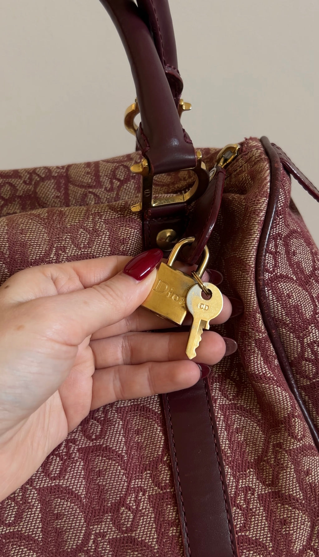 Christian Dior Trotter Boston bag