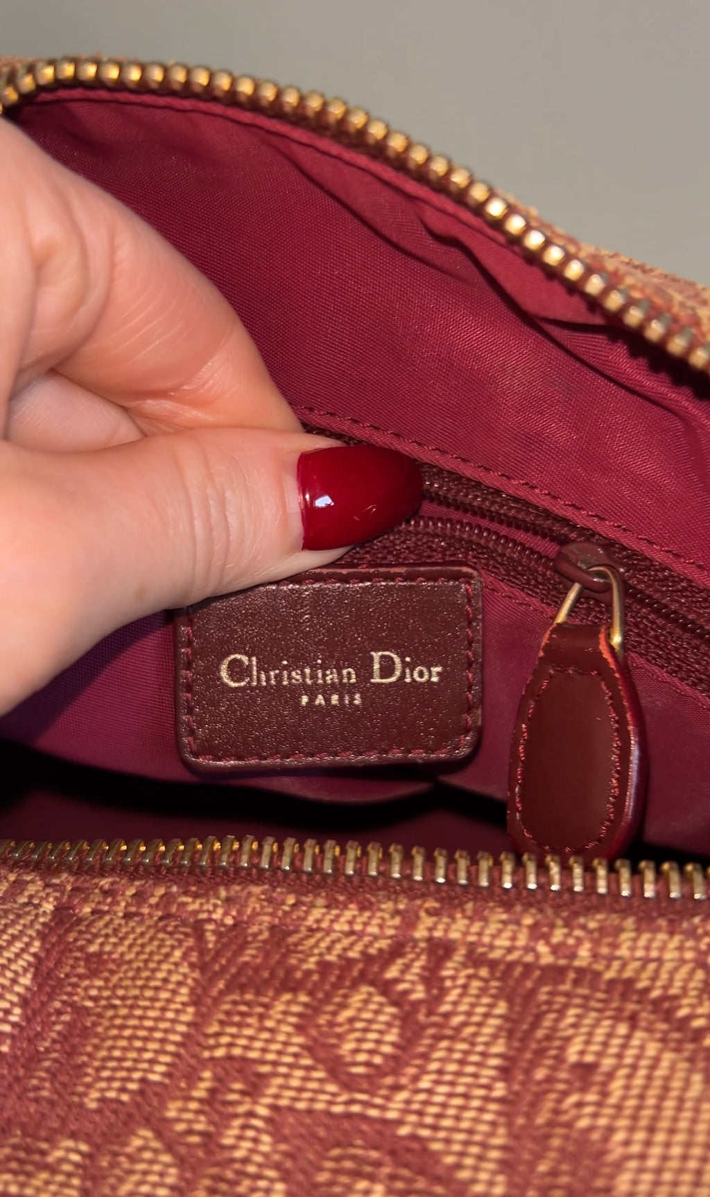 Christian Dior Trotter Boston bag