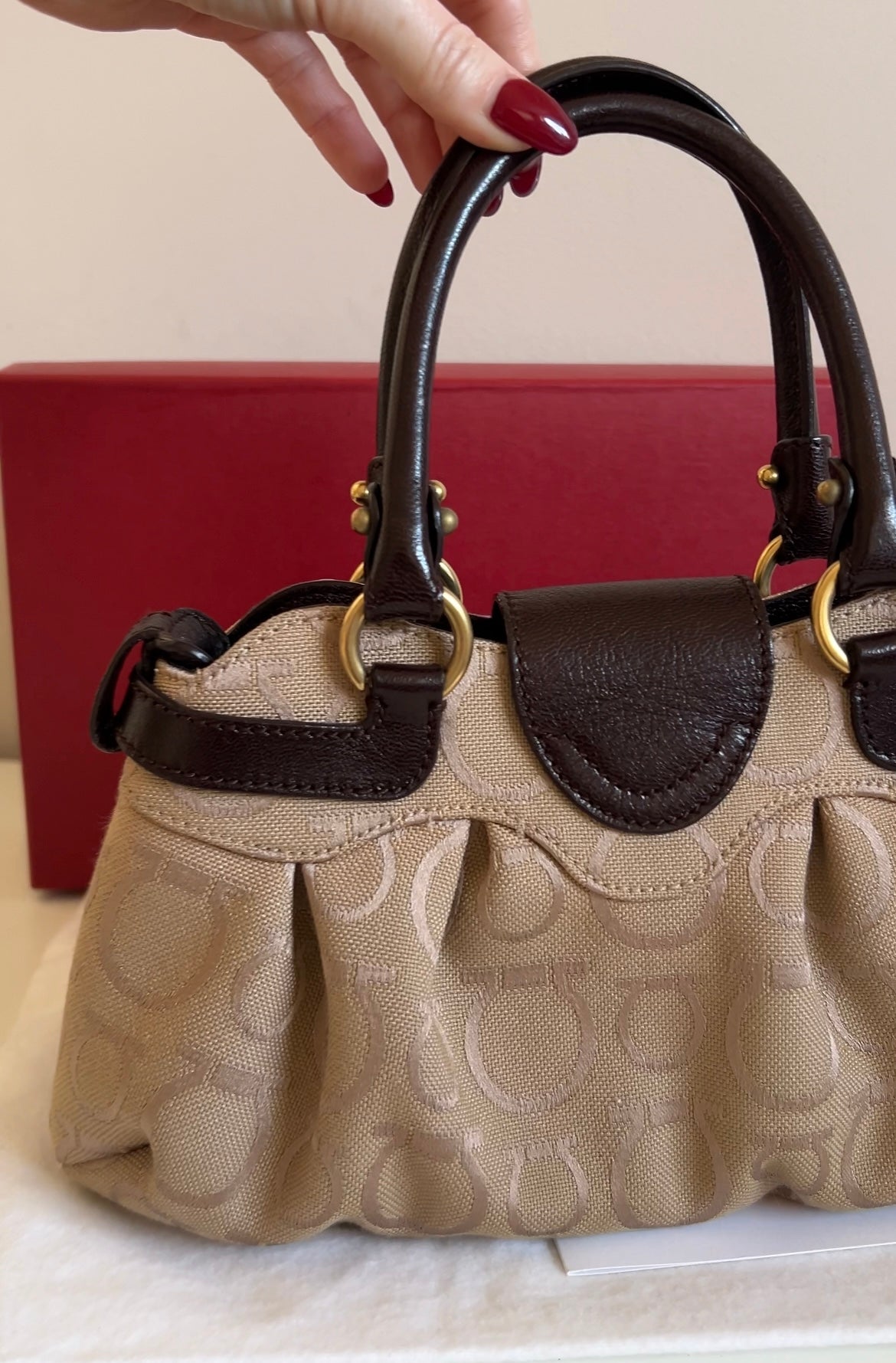 Ferragamo Gancini mini bag (sběratelský stav)