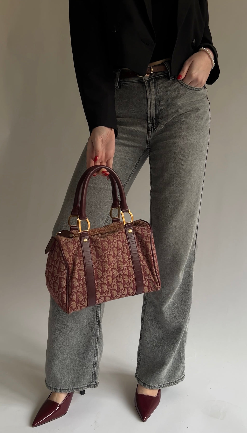 Christian Dior Trotter Boston bag